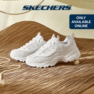 Skechers Women Sport D'Lites Casual Shoes - 896189-WHT Air-Cooled Memory Foam Kasut Sneaker, Perempuan