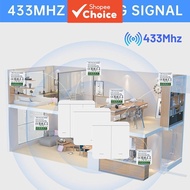 New RF 433 MHz Smart Switch AC 100V~240V 16A 1/2/3 Gang Wall Panel Switch 2-Way Control Mini Round B
