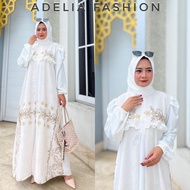 NURE - BAJU GAMIS SET HIJAB NAURA DRES CERUTY BABYDOLL PREMIUM BONUS BROSS
