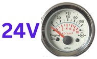 เกจ์แรงดันน้ำมันเครื่อง+เซ็นเซอร์ 10Bar หน้าปัด 2" Veethree Pressure gauge