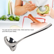 superparis Mini Ladle  Soup Stainless Steel with Spout Sauce Drizzle Spoon Gravy for Pouring