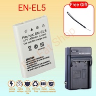 EN-EL5 ENEL5 Battery 3.7V And MH-62 Charger, Suitable For Nikon P4 P3 P80 P90 100 P500 P510 P520 P53