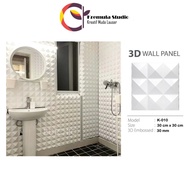 Wallpaper dinding 3D Wall panel semen dan Gypsum #K011