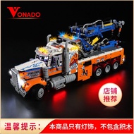 Vonado Serasi dengan LEGO 42128 Blok Bangunan Trak Tunda Tugas Berat Pencahayaan Set Mekanikal Pemas