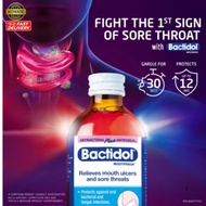 Bactidol Antibacterial & Antifungal Mouthwash for Mouth Ulcer & Sore Throat Relief