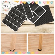 CEDAR 1/4/9/16PCS Furniture Leg Pads Black Foam Square Round Self Adhesive Table Feet Covers