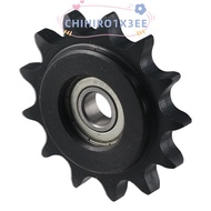 CHIHIRO1X3EE Chain Idler Sprocket, C45 Carbon Steel 13 Tooth Convex Idler Gear, Black Oxide  10mm Bo