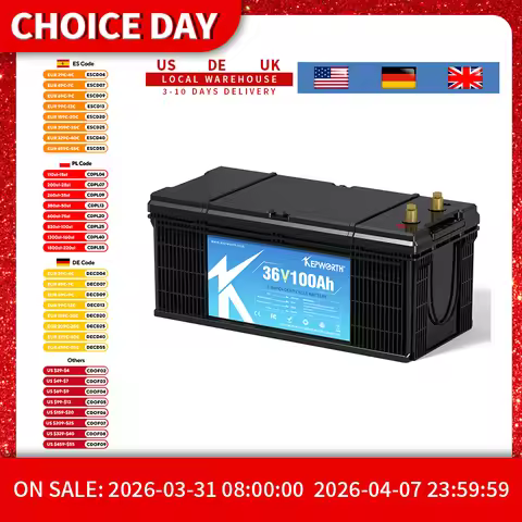 US EU Stock 36V 100Ah LiFepo4 Battery with 200A Bluetooth Smart BMS Perfect for Boat, Trolling Motor