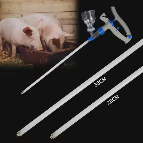 28cm/38cm Veterinary Syringe Extension Rod Continuous Syringe Extended Injection Tube For Animal Use