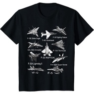 Premium Distro Children's T-Shirt American Fighters Jets F22 Raptor F14 Tomcat Plane Spotting T-Shir