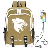 <901>620XL Mr Beast backpack Outdoor bag Primary junior high school students schoolbag large capacit