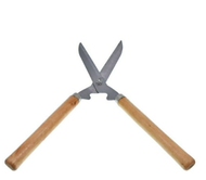 Big Size Pruning Scissors Retractable Lawn Shears Grass Cutter Wood Handle Manual Flower Cutter Scis