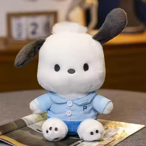 25cm Genuine Sanrio Pochacco Plush Toys Stuffed Animals Soothing Toys Graduation Christmas Birthday 
