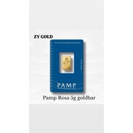 Suisse Pamp 5gram(5g) Minted Gold bar 999.9GOLD(Rosa Collection)