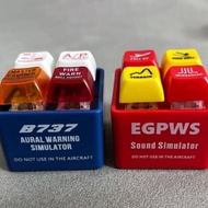 Boeing 737 Airbus EGPWS Warning Sound Simulator Pilot Keychain Boeing Airbus Commercial Aircraft Key