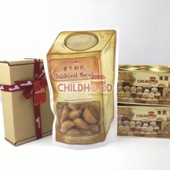 Childhood Malaysia🔥Biskut Kacang Puff/ Peanut karipap Cookie/傳統年餅花生角/ Mix Nuts/Childhood Candy/Jajan [500g/ Zip Bag]