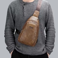 Jeep Beg Sandang Lelaki Viral Pu Leather Men Sling bag Crossbody bag Man Harga Borong Sling beg Lela