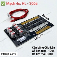 Mạch 4s LD350A 12v (146vol) Pin Sắt Lifepo4 (3.2v) - Tích Hợp Cân Bằng Chủ Động 55A