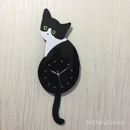 Manufacturer Creative Supply Living Room Wall Clock Study Simple Wall Clock Cat Tail Swing