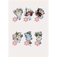 (Chat to Order) Flower Bouquet Accessory Chenile Fuzzy Wire Bunga Customize