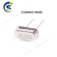 20PCS/LOT DIP passive patch crystals 25m 25 MHZ 25.000 MHZ SMD49S encapsulation 49SMD 25M 25MHZ 25.0