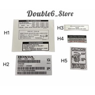 Honda Ex5 Sticker Cutting Original Boon Siew Honda Label 30TH  Rubber Sticker Epoxy Restore Sticker 
