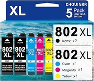 CHOUINKR 802XL Ink Cartridges Latest Upgrade Remanufactured for Epson 802XL Ink Cartridges Combo Pac