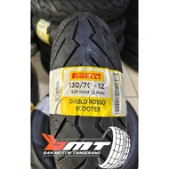 Pirelli Diablo Rosso Scooter uk 130/70-12 Tublees