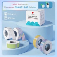 3 Rolls Sticker Paper Roll Phomemo Q30 D30 Printer White Label Tape Reliable Printing Solution for L