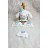 Cinnamoroll keychain handmade crochet