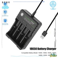 SUHUHD 18650 Battery Charger 16340 10440 Universal USB Smart Charging