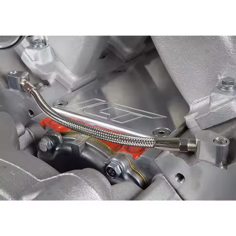 LS Engine 3-Bolt DBC DBW Gen 3 Throttle Body Bypass Steel Braided Hose Kit Coolant Crossover Steam T