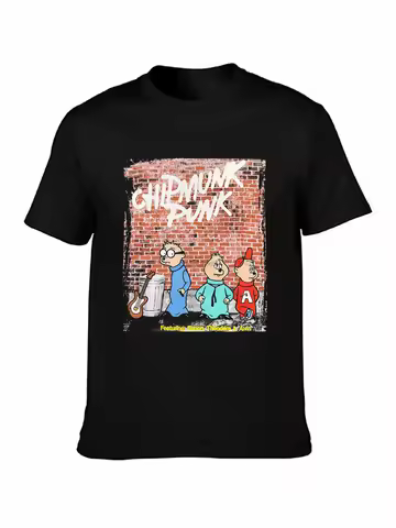 RARE Vintage 90s Chipmunk Punk alvin and the chipmunks T Shirt Cartoon Movie