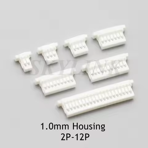 50PCS SH1.0 Connector 1.0mm Pitch Housing 2P 3P 4P 5P 6P 7P 8P 9P 10P 11P 12P Plastic Shell