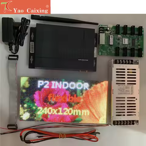 DIY Sending Box TB20 Plus P2 Flexbile Module DH7512 Receiving Card Power Supply Control Board Led Di