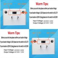 SK Power Transformer 220V To 110V Step Down Voltage Converter Transformer Travel Dual Channel Power