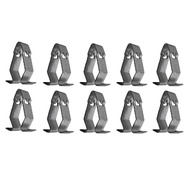 10Pcs 8Z0867276 Car Seat Guard Buckle V-Shaped Interior Panel Seat Backrest Iron Clip Parts for Audi