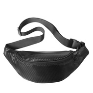 Waterproof Waist Bag PU Leather Sling Bag Chest Pack Men Fanny Pack