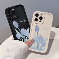 tulip Case Compatible For IPhone 13 15 7Plus 14 12 11 Pro Max 8 6 7 6S Plus X XR XS MAX SE 2020 Cartoon Couples