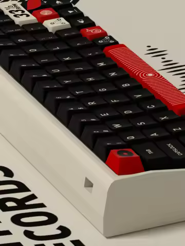 ECHOME Vinyl Record Theme Keycap 174key Set PBT Custom Keyboard Cap Cherry Profile Key Cap for Mecha