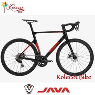Java Vesuvio Aero Disc R7000 Carbon Sepeda Roadbike Black Red