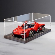 Acrylic Popmart Display Box For Lego 42143 Ferrari Daytona SP3 Figurine Case Transparent Storage Box