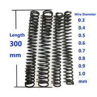 Spring Length 300mm Wire Diameter 0.3/0.4/0.5/0.6/0.7/0.8/0.9/1.0mm Y-type Compression Spring 65 Man