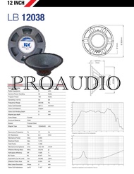 Speaker JIC 12 Inch LB 12038 Original