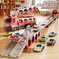 Deformation Catapult Toy Car Rail Car Boy 3-5 Years Old Catapult Competitive Big Truck New Year Gift