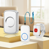 Nursing Call Button, Wireless Pager with 1000+ Feet Range, SOS Alarm Watch for Elderly Fall Assistan