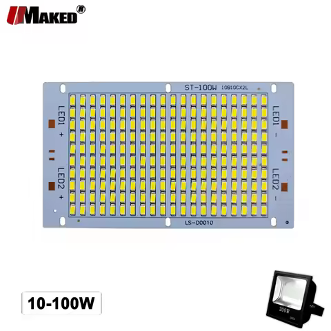 2Pcs LED PCB Floodlight Aluminum Plate10W 20W 30W 50W 100W Full Power SMD5730 Lighting Source Panel