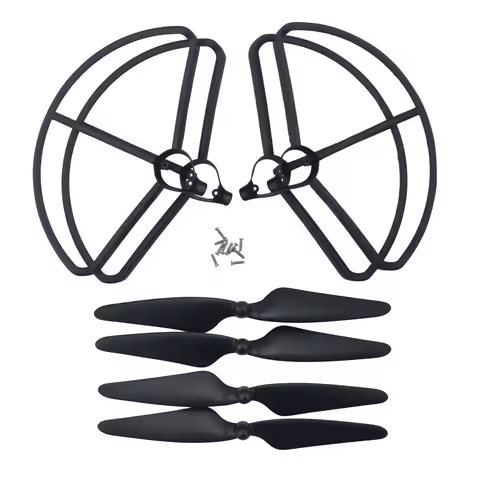 4PCS Propellers Protection Cover +4PCS Propeller For Hubsan H501S/H501A/H501C/H501M/H501S W/H501S pr