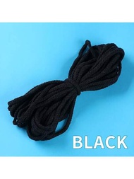 10公尺五彩5mm粗棉繩，DIY手工編織棉繩，八股繩束繩適用於收緊繩袋，帽子，衣服