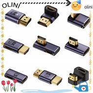 OLINI HDMI-compatible Converter, AF-AM Male to Female 8K 60HZ HDTV Adapter, Monitor Projector UHD La